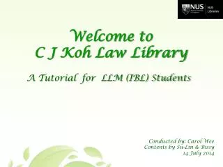A Tutorial for LLM (IBL) Students
