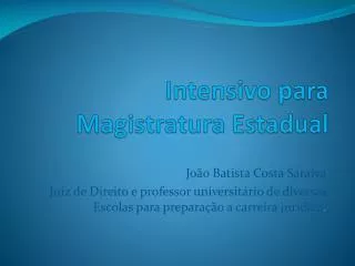 intensivo para magistratura estadual