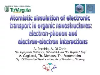 Atomistic simulation of electronic