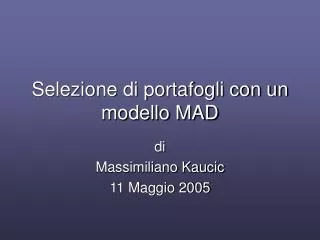 selezione di portafogli con un modello mad