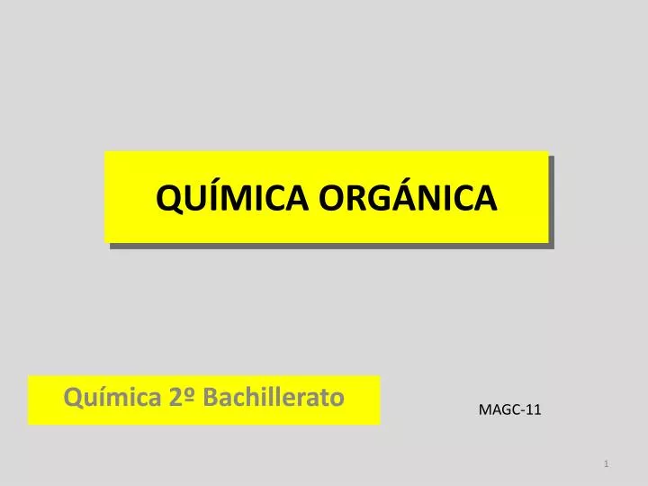 qu mica org nica