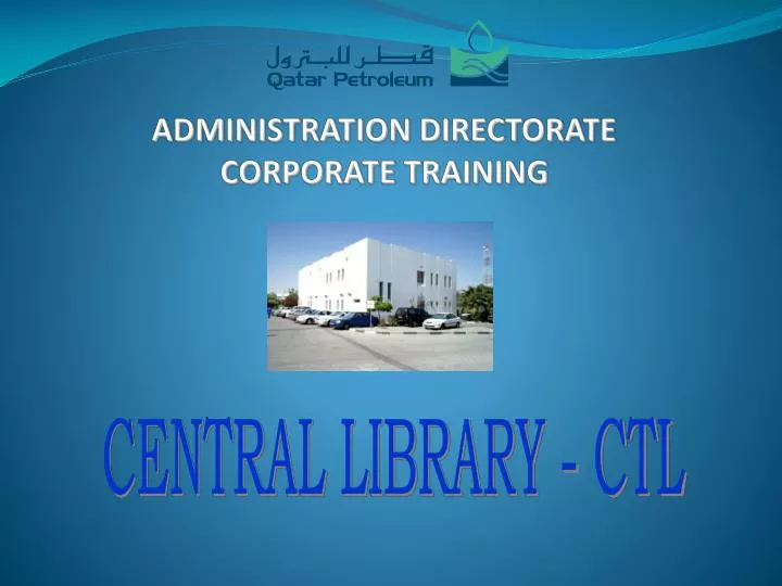 administration directorate corporate training