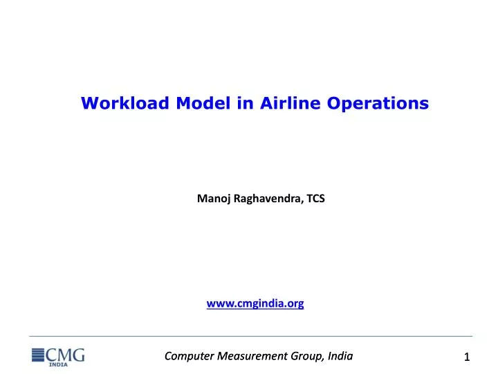 workload model in airline operations