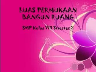 luas permukaan bangun ruang