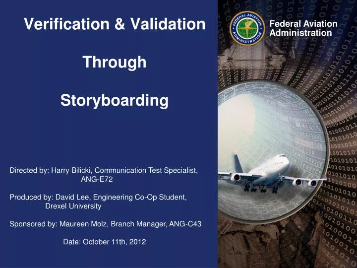 verification validation through storyboarding