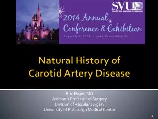 Natural History of Carotid Artery Disease