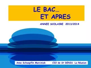 le bac et apres