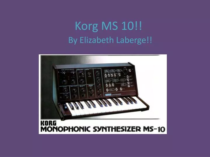 korg ms 10