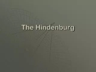 The Hindenburg