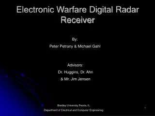 Electronic Warfare Digital Radar Receiver