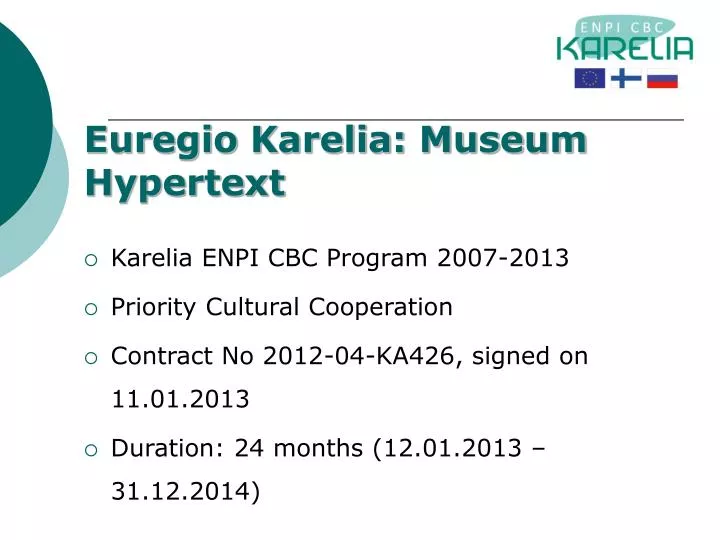euregio karelia museum hypertext