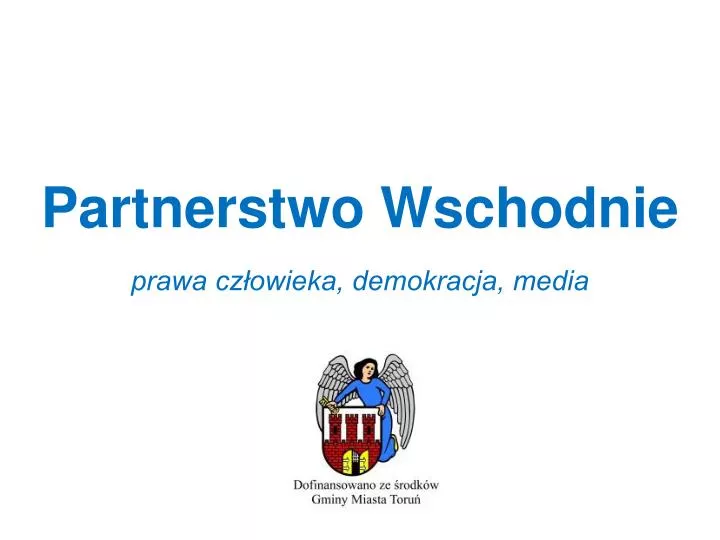 partnerstwo wschodnie prawa cz owieka demokracja media