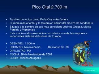 pico otal 2 709 m