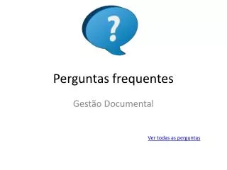 perguntas frequentes