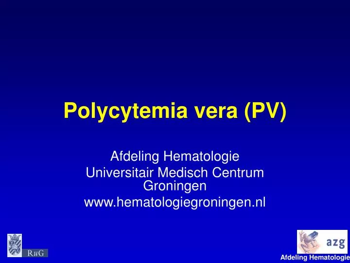 polycytemia vera pv