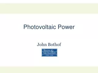 Photovoltaic Power