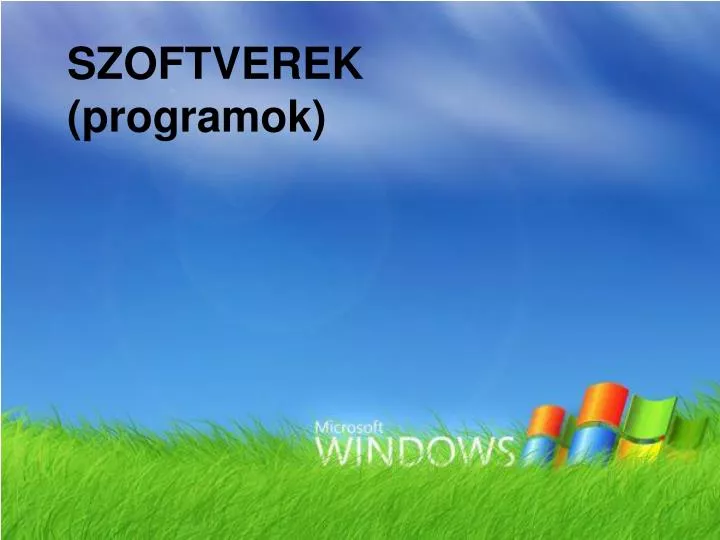 szoftverek programok