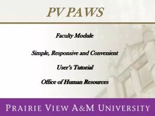 PV PAWS