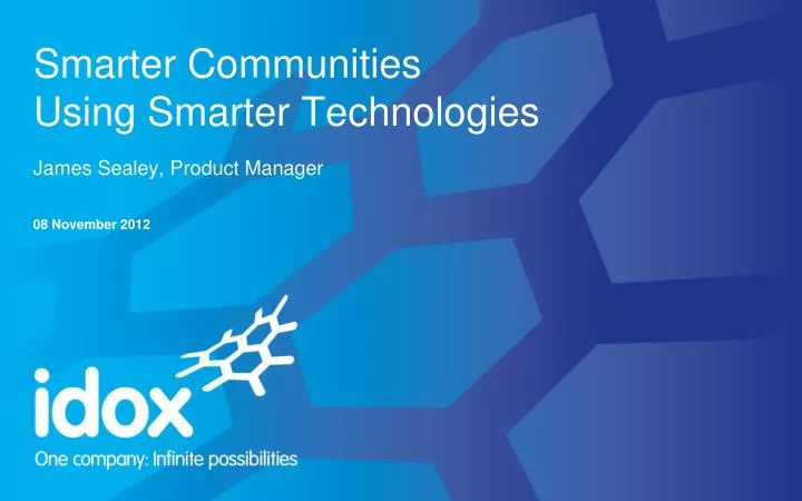 smarter communities using smarter technologies