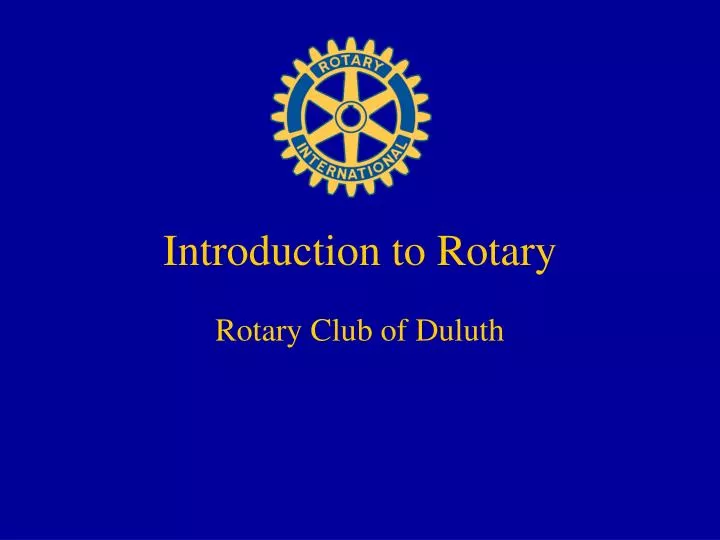 introduction to rotary