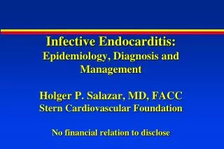 Epidemiology of Infective Endocarditis