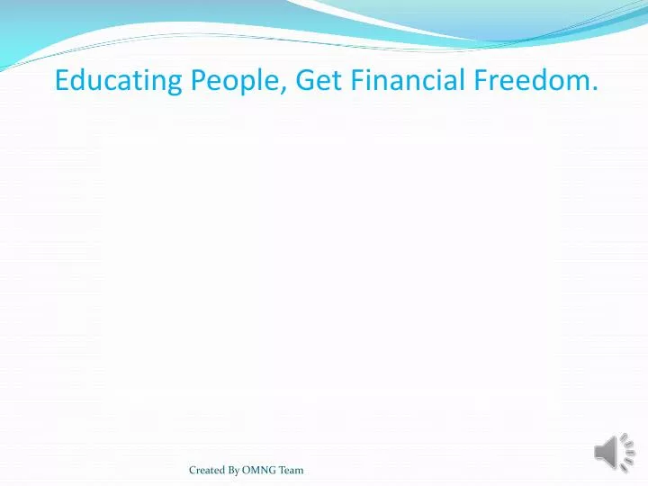 educating people get financial freedom