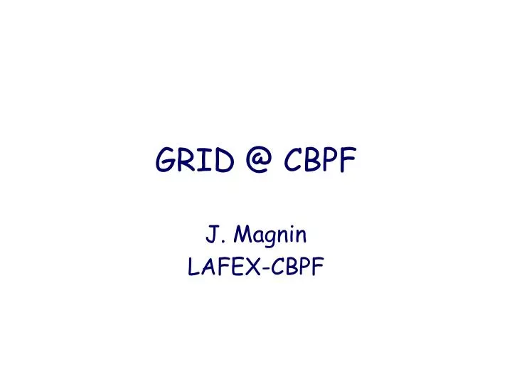 grid @ cbpf