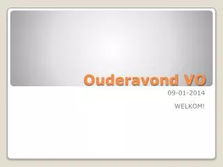 ouderavond vo