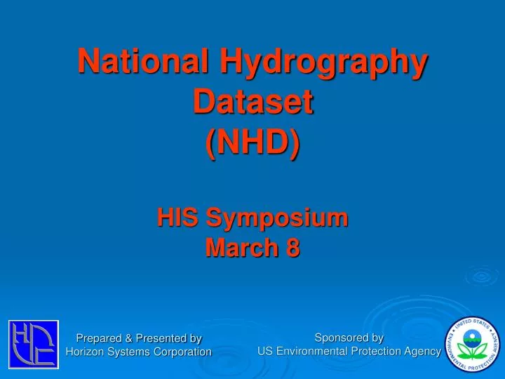 national hydrography dataset nhd his symposium march 8