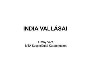 india vall sai