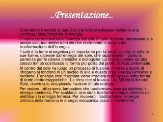 presentazione