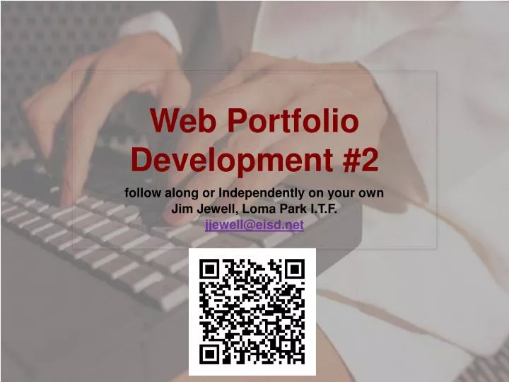 web portfolio development 2