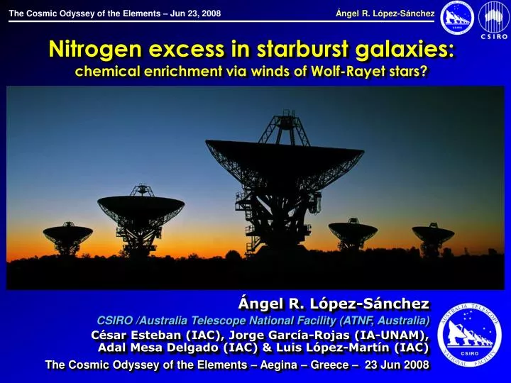 nitrogen excess in starburst galaxies chemical enrichment via winds of wolf rayet stars