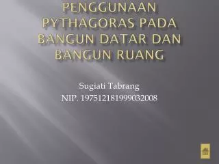 penggunaan pythagoras pada bangun datar dan bangun ruang