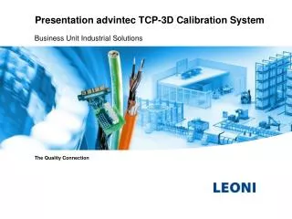 Presentation advintec TCP-3D Calibration System