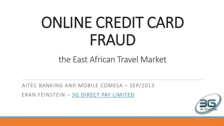 online credit card fraud the east african travel market