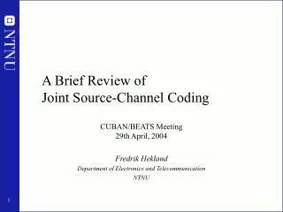 A Brief Review of Joint Source-Channel Coding