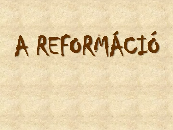 a reform ci