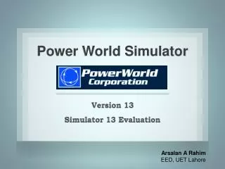 Power World Simulator