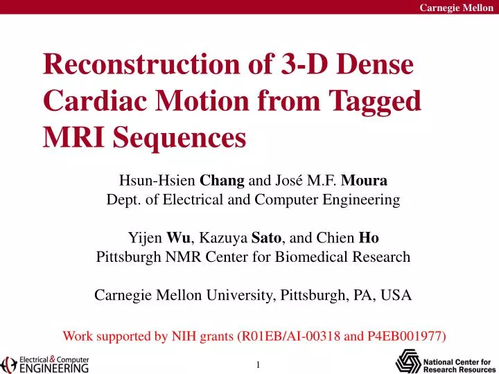 reconstruction of 3 d dense cardiac motion from tagged mri sequences