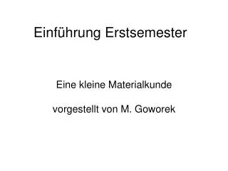einf hrung erstsemester