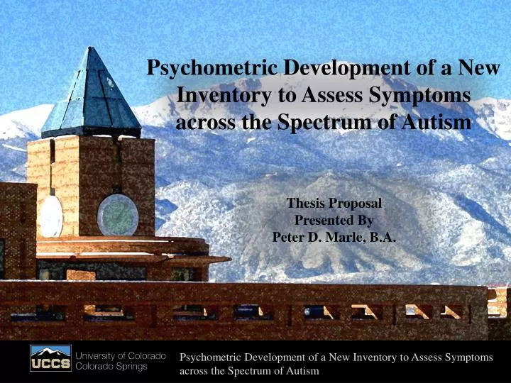 psychometric development of a new inventory to assess symptoms across the spectrum of autism