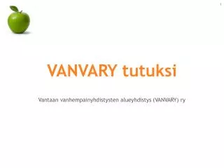 vanvary tutuksi