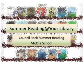Summer Reading@Your Library
