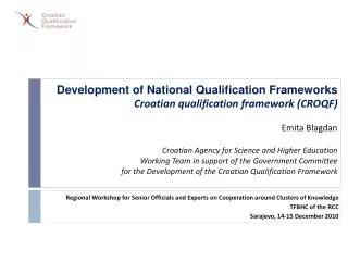 Regional Workshop for Senior Officials and Experts on Cooperation around Clusters of Knowledge