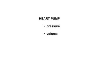HEART PUMP pressure volume