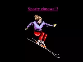 sporty zimowe