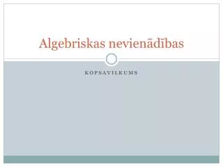 algebriskas nevien d bas