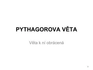 pythagorova v ta