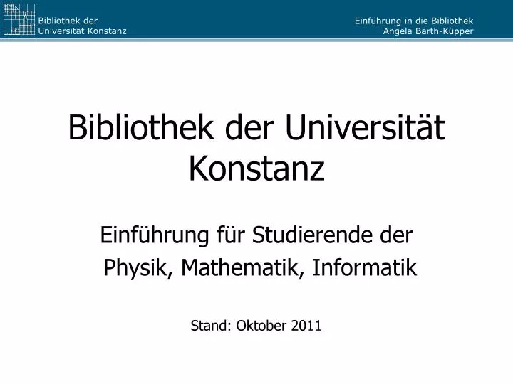 bibliothek der universit t konstanz